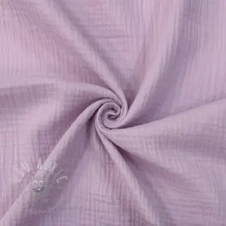Dubbelgaas/mousseline soft lilac ORGANIC
