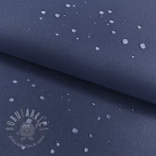 Windjasstof met waterafstotende afwerking midnight blue