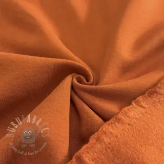 Geruwde sweaterstof brick