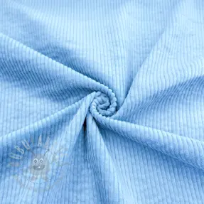 Ribfluweel 6W WASHED STRETCH light blue
