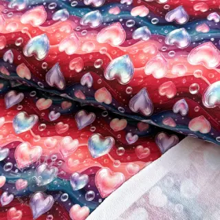 Sweaterstof All you need is love design B digital print