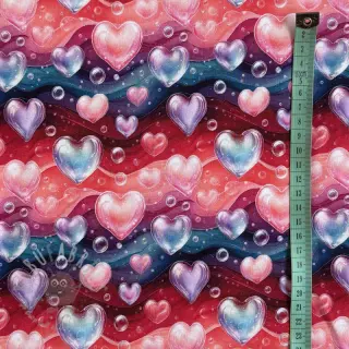Sweaterstof All you need is love design B digital print