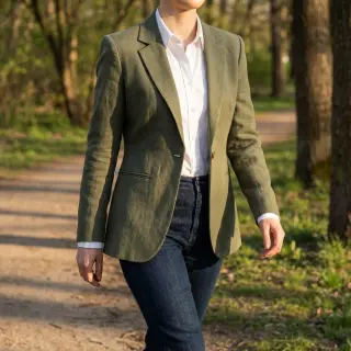 Ľan predpraný STONEWASHED PREMIUM camo green