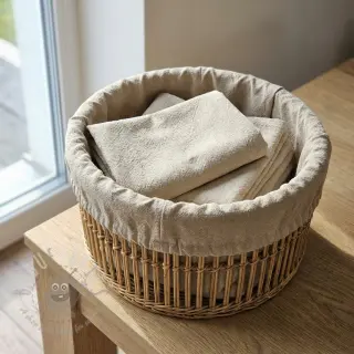 Voorgewassen linnen STONEWASHED PREMIUM sand