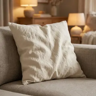 Ľan predpraný STONEWASHED PREMIUM pebble