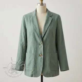 Voorgewassen linnen STONEWASHED PREMIUM dark mint