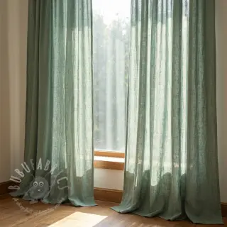 Voorgewassen linnen STONEWASHED PREMIUM dark mint