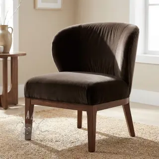 Fluweel VELVET LIGHT wood brown