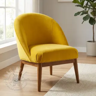 Fluweel VELVET LIGHT ochre