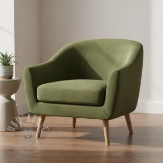 Fluweel VELVET PREMIUM khaki