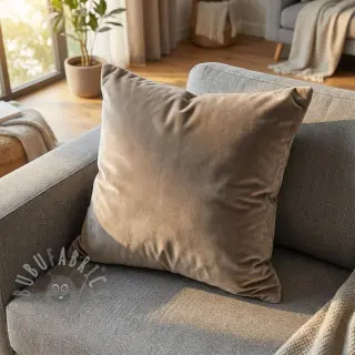 Fluweel VELVET STRETCH taupe