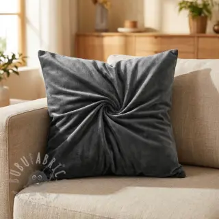 Fluweel VELVET STRETCH dark grey