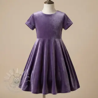 Fluweel VELVET STRETCH violet