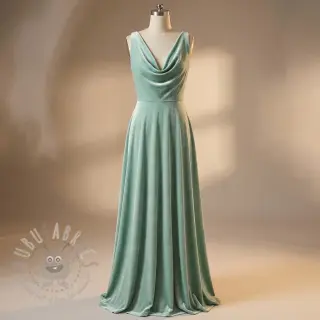Fluweel VELVET STRETCH mint