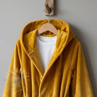 Fluweel VELVET STRETCH ochre