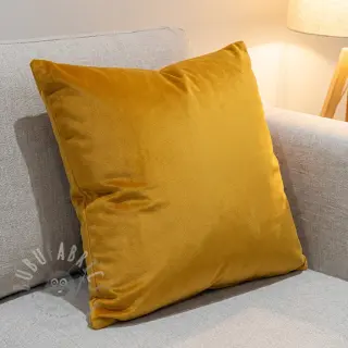 Fluweel VELVET STRETCH ochre