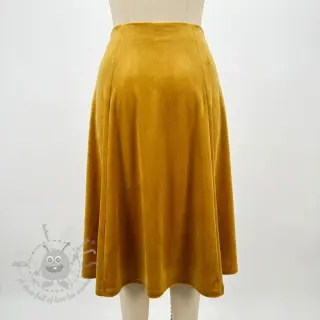 Fluweel VELVET STRETCH ochre