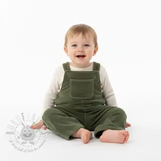 Fluweel VELVET STRETCH camo green