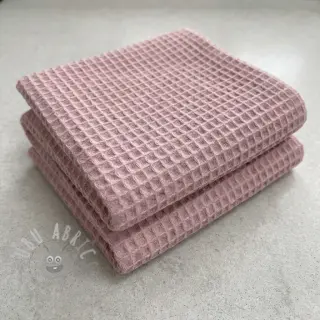 Katoen met wafelbinding lilac