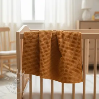 Katoen met wafelbinding rust