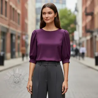 Viscose RADIANCE dark purple