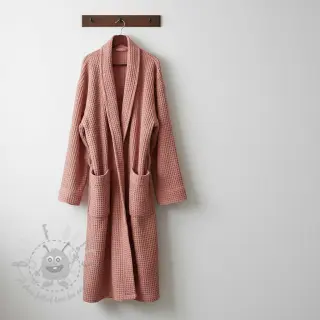Katoen met wafelbinding blush
