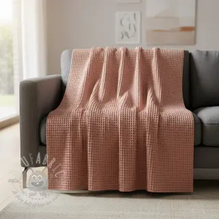 Katoen met wafelbinding blush