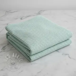 Katoen met wafelbinding mint