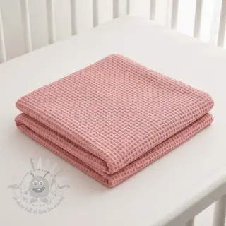 Katoen met wafelbinding rose