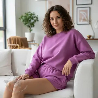Sweaterstof PREMIUM crocus