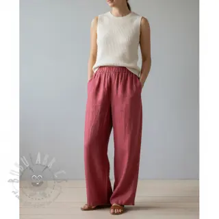 Voorgewassen linnen 170 g rose pink