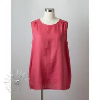 Voorgewassen linnen 170 g rose pink