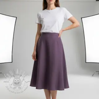 Voorgewassen linnen 170 g aubergine
