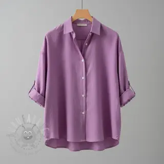 Voorgewassen linnen orchid pink