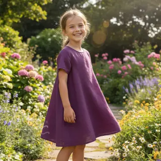 Voorgewassen linnen 170 g mulberry