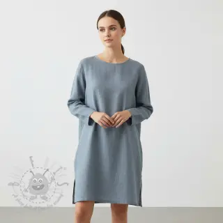 Voorgewassen linnen 170 g ocean green