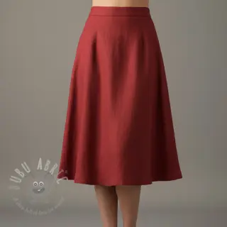 Voorgewassen linnen 170 g wine red