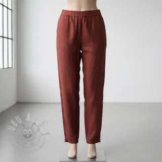Voorgewassen linnen 170 g wine red