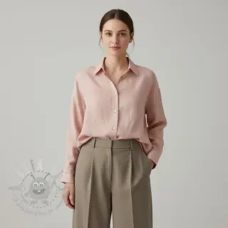 Voorgewassen linnen 170 g light rose
