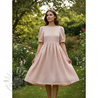 Voorgewassen linnen 170 g light rose