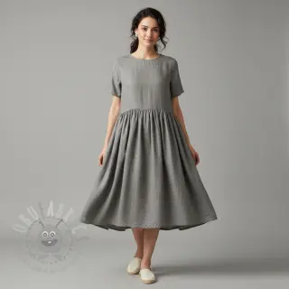 Voorgewassen linnen 170 g grey