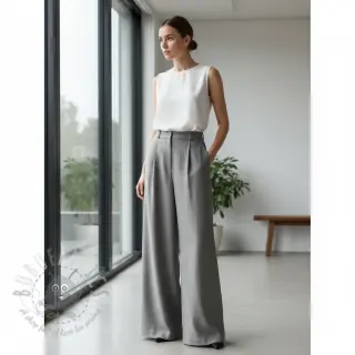Voorgewassen linnen 170 g grey
