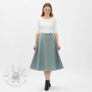 Voorgewassen linnen ocean green