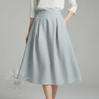 Voorgewassen linnen pale grey