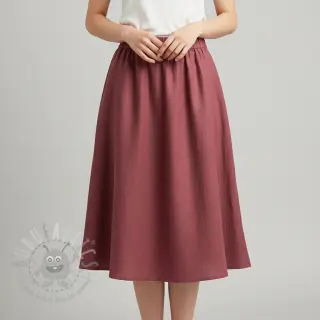 Voorgewassen linnen dark blush