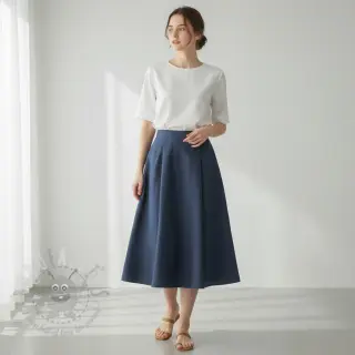 Voorgewassen linnen indigo