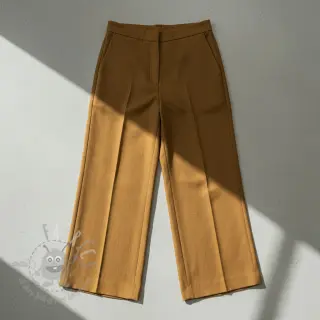 Voorgewassen linnen mustard