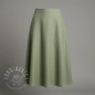 Voorgewassen linnen old green