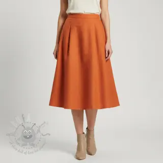 Voorgewassen linnen orange
