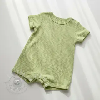Dubbelgaas/mousseline soft green